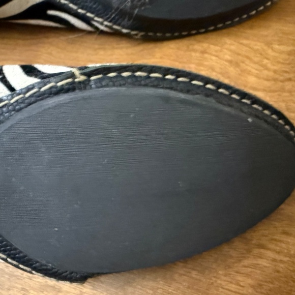 J. SHOES Suede Zebra Print Flats/Tiny Heel | Size 8-9 | Tanya Model - Picture 11 of 16